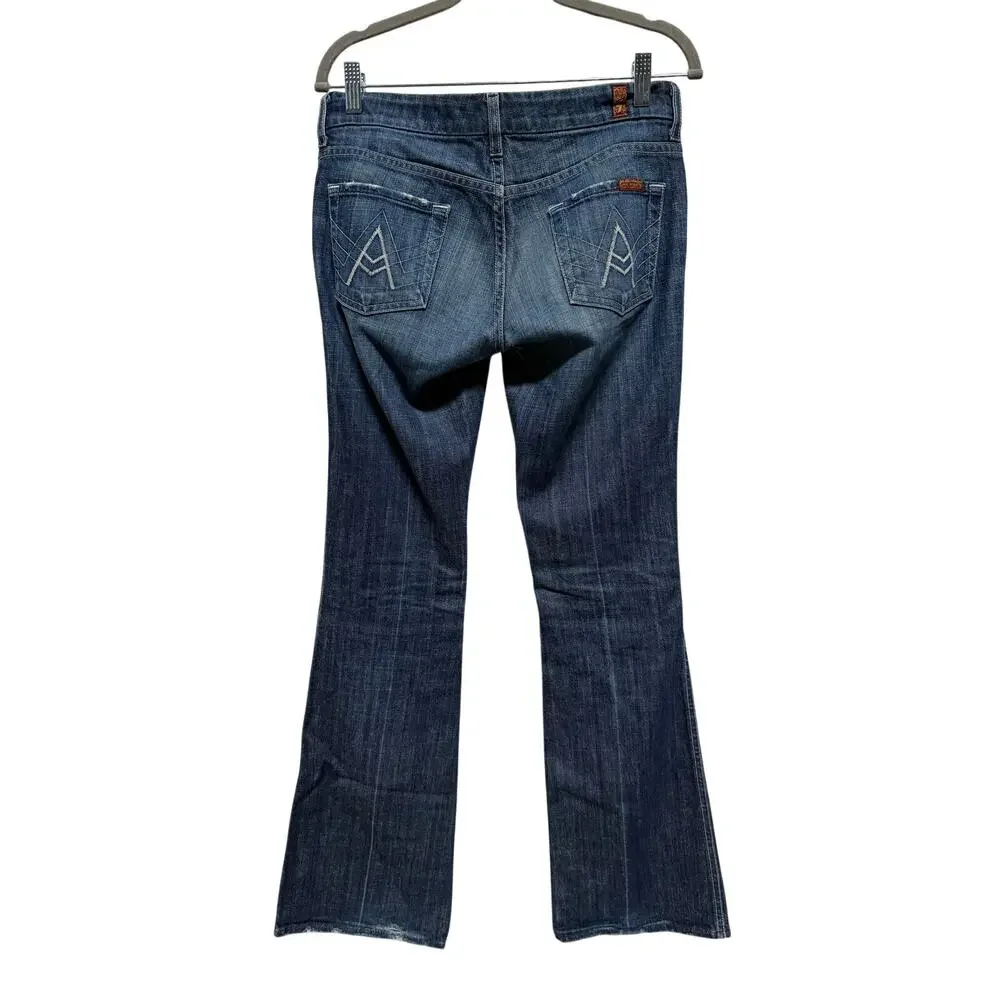 Vintage y2K 7 For All Mankind A Pocket Jeans Women's 26 LOW RISE Flares